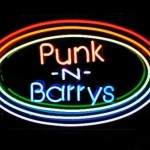 Punk-N-Barrys neon sign