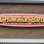 L&L Hawaiian BBQ wall sign