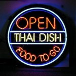 Thai restaurant neon sign