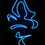 wig out neon sign